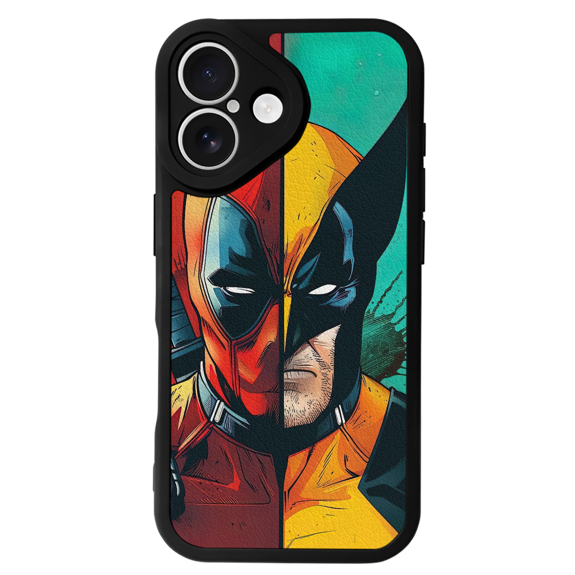 （画像用） Deadpool デッドプール 【iPhone 16シリーズ対応】シリコンスマホケース（レザー調） 材質：シリコン